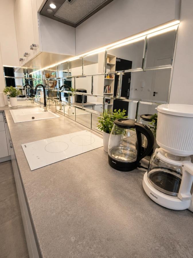 Wyposażenie aneksu kuchennego — Grey Apartment Portovo