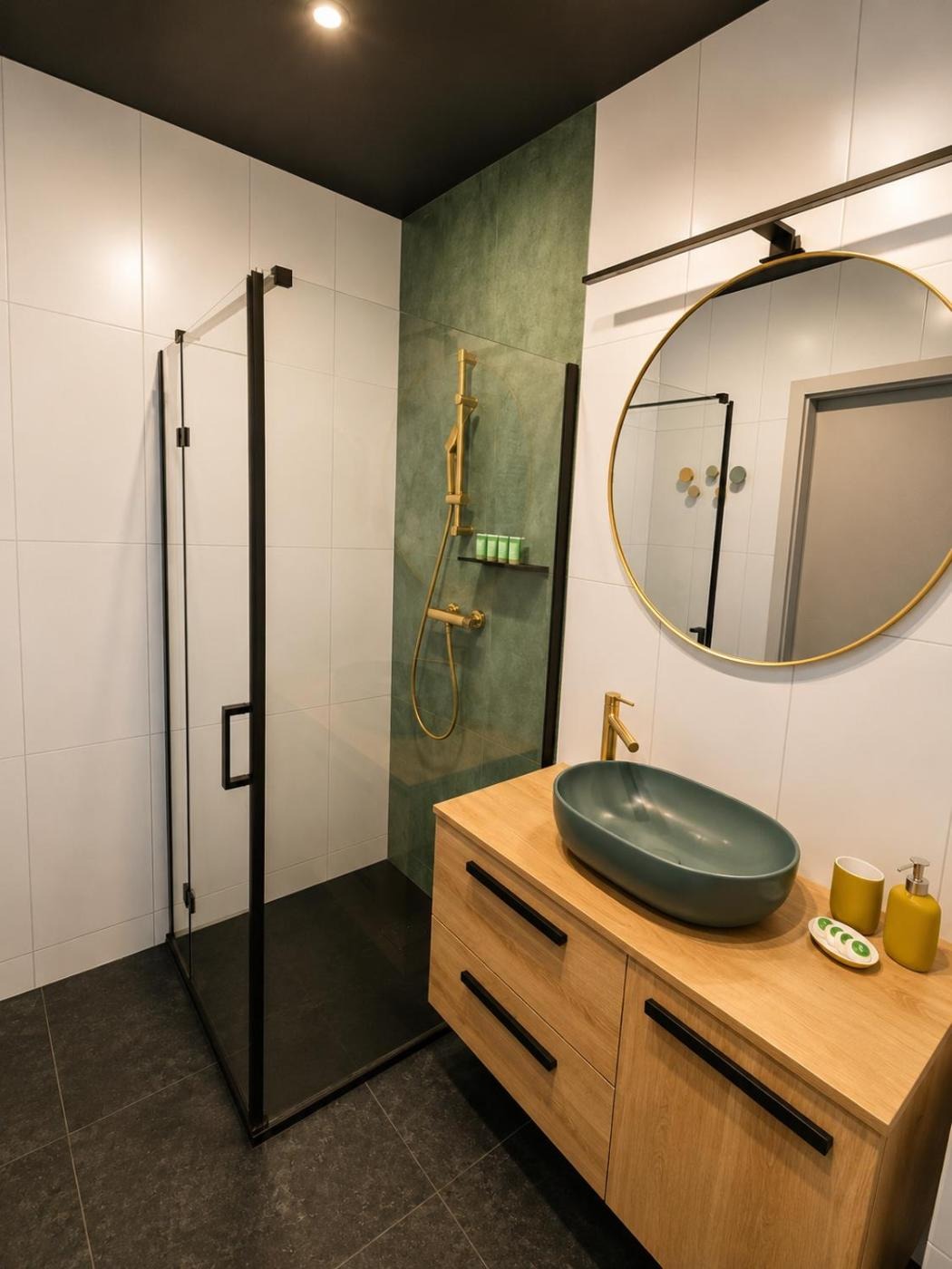 Łazienka z prysznicem — Harmony Apartment Portovo